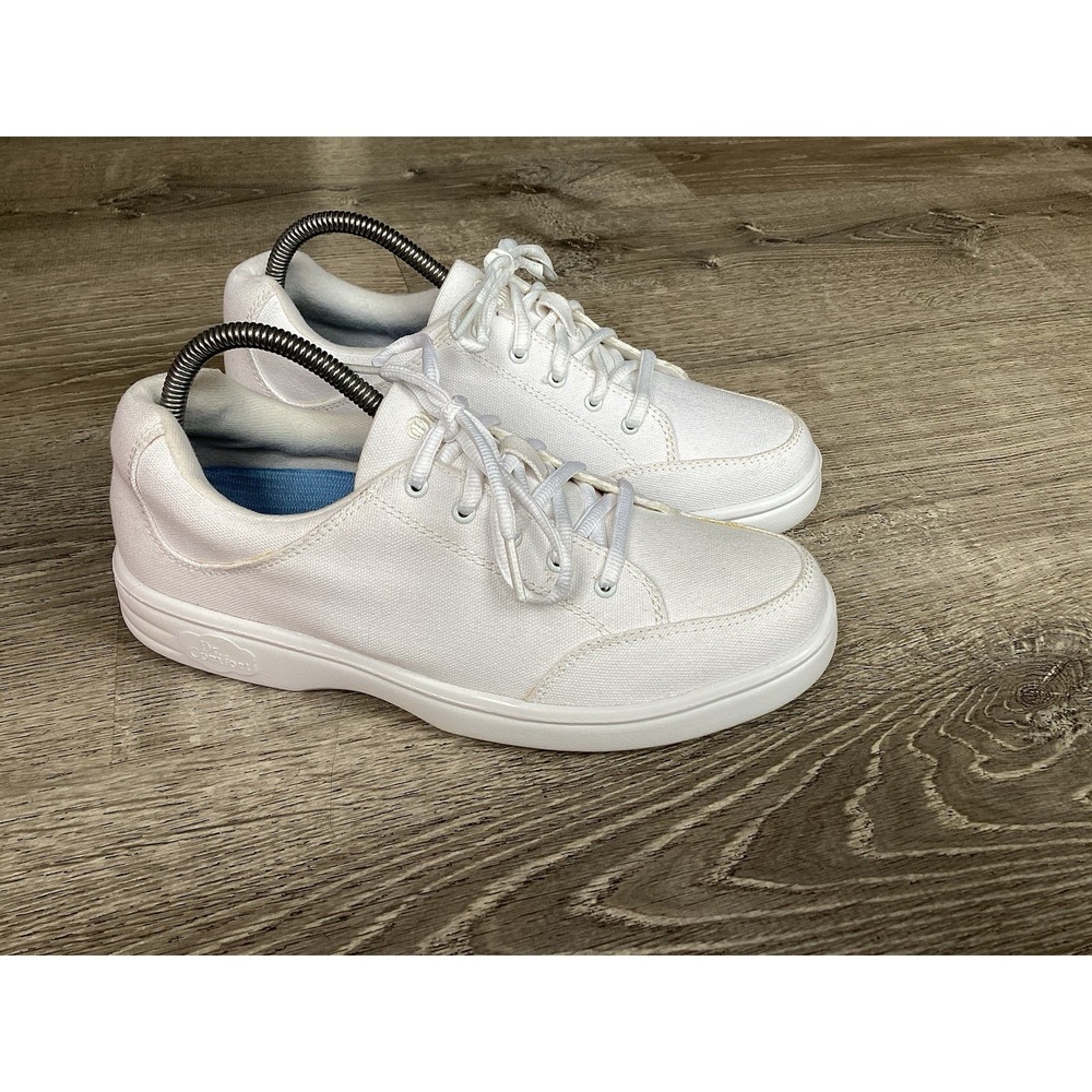Dr Comfort Womens Size 9M 9 White Riley Therapeutic Shoes Lace Up Comfort